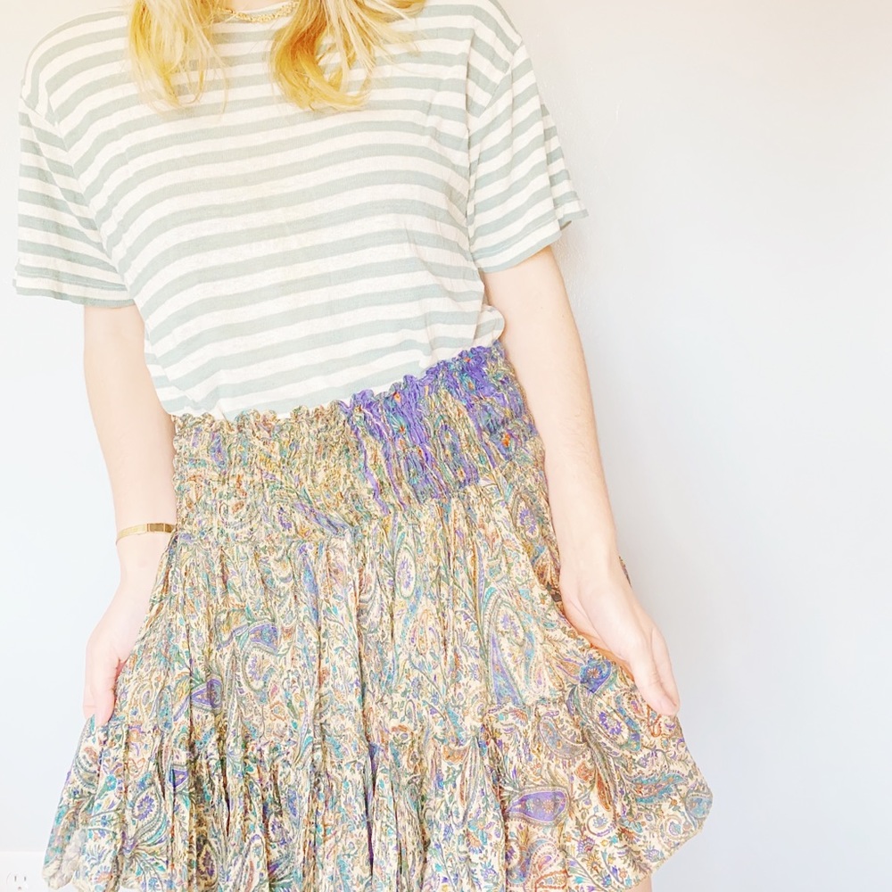 vintage paisley skirt - Picture 2 of 6